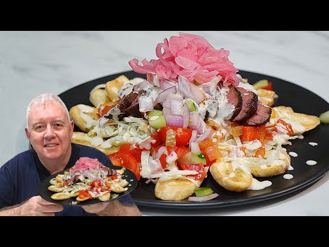 Honduras Tajadas with Grilled Beef & Pickled Onion – A Must Try Street Food Hondureño 🇭🇳