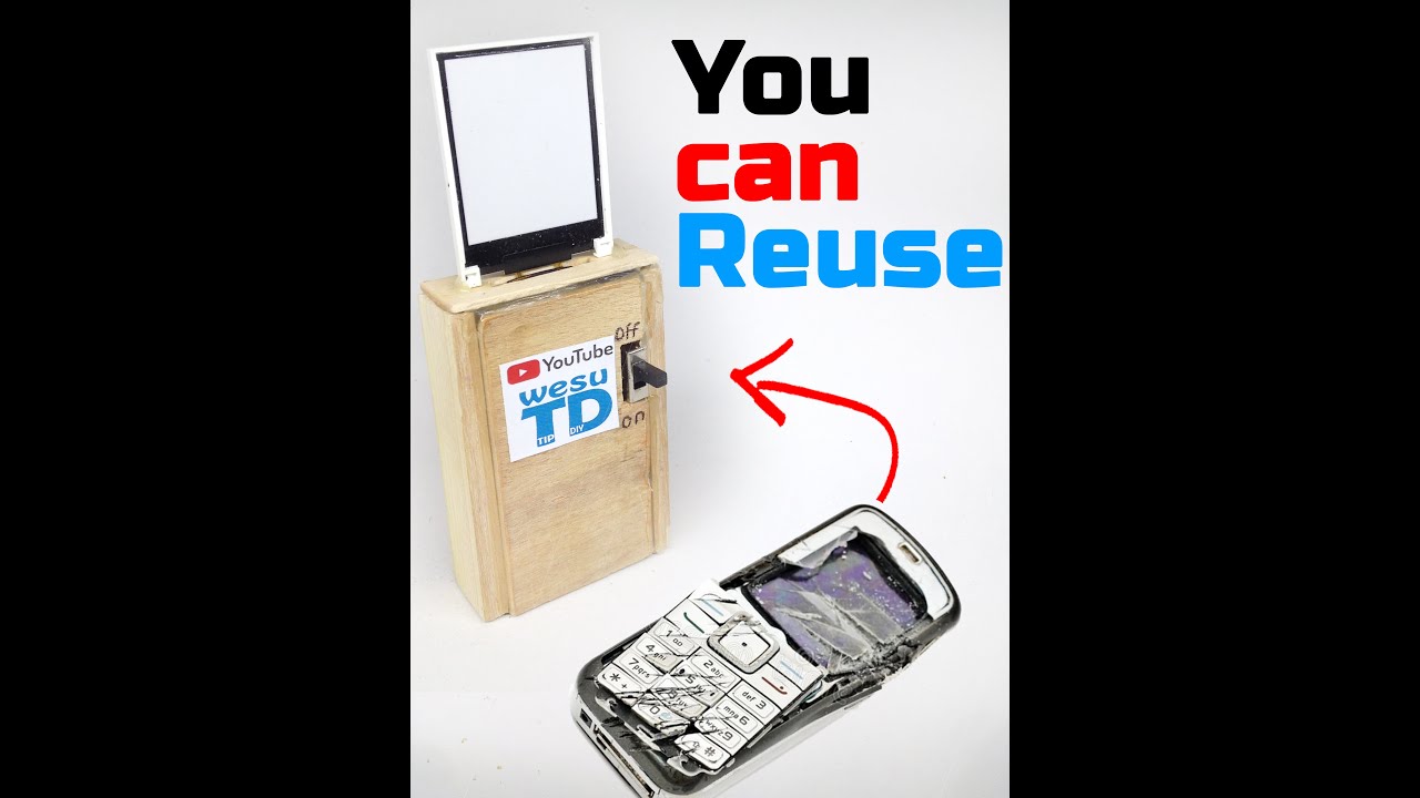 How to make Night Lamp by or with Old Mobile Display #short