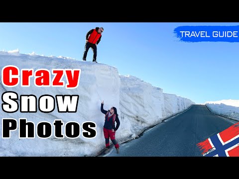 Summer Snowdrifts in Norway - Travel Guide, 4k