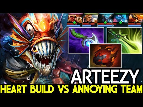 ARTEEZY Slark Heart Build VS Annoying Team Hard Game 7.22 Dota 2