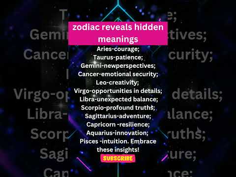 Jodiac reveals hidden meanings #zodiacsign #astrosign #shorts