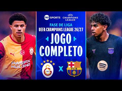 GALATASARAY 1X4 BARCELONA | JOGO COMPLETO | FASE DE LIGA | CHAMPIONS LEAGUE 2026/27