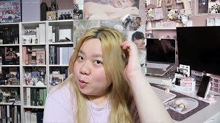 giving you a tour of my messy room and kpop shelves (+ redecorating my room)