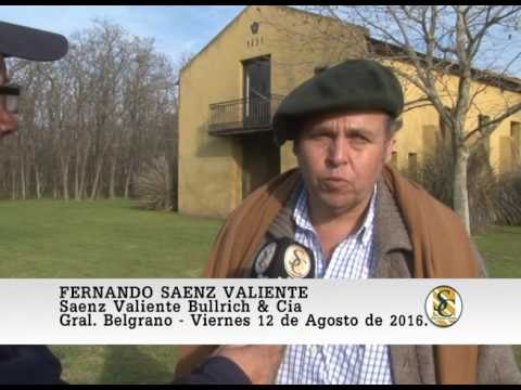 12-08-16 Nota Fernando Saenz Valiente - Cabaña Los Murmullos e invitados - Gral Belgrano.