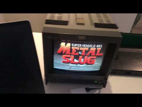 Homebrew Neo Geo flash cart - Metal Slug / "Hello World" demo