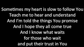 Speak Lord (with lyrics)