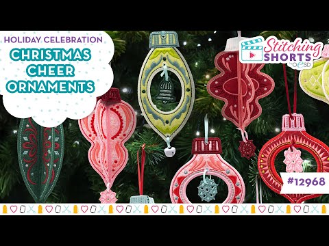 OESD Holiday Celebration - Christmas Cheer Ornaments Machine Embroidery