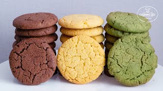 How to make Chewy Crinkle Cookies 3 Ways (Crack cookies)