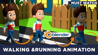 Download the video "Combine Animation Like A Pro!  Walking & Running Blender Animation"