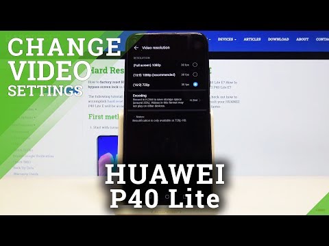 How to Open Camera Settings in Huawei P40 Lite - Change Video Resolution