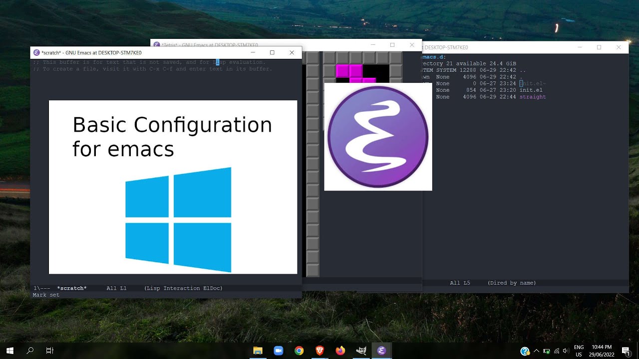 Basic Emacs Configuration On Windows