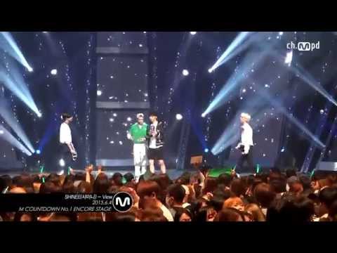 MPD직캠 샤이니 1위 앵콜 직캠 with 엑소 View SHINee Fancam No 1 Encore with EXO Mnet MCOUNTDOWN 150604