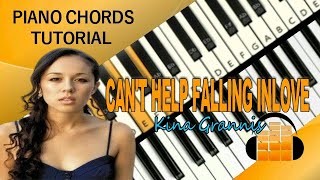 Can&#39;t help Falling Inlove - Kina Grannis - Piano Chords Tutorial