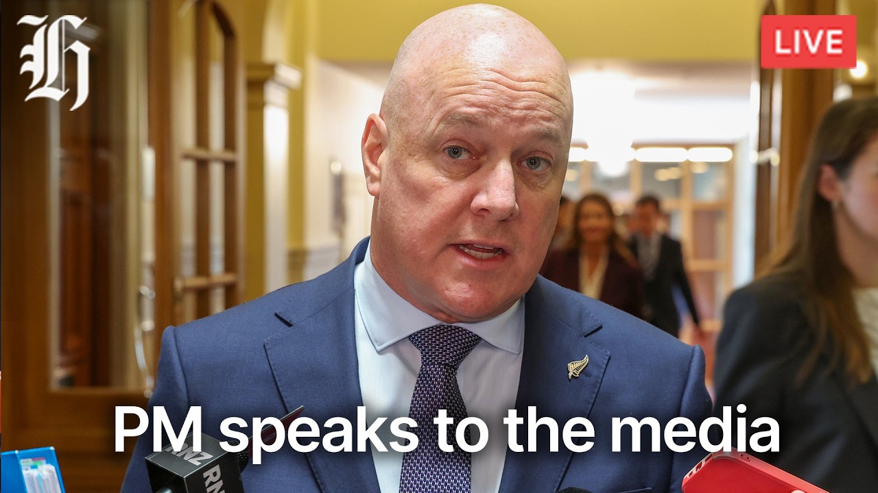 NZ Herald Live: Prime Minister Christopher Luxon speaks to the media