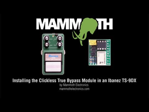 Installing the Click-Less True Bypass into an Ibanez TS-9DX