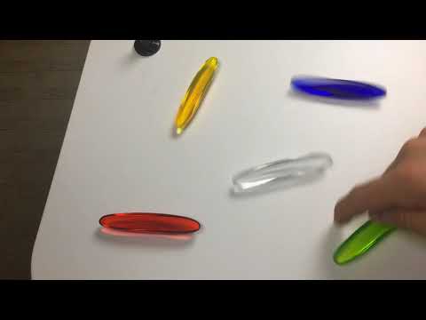 Physics Brain Teaser:  Spinning Piece of Plastic