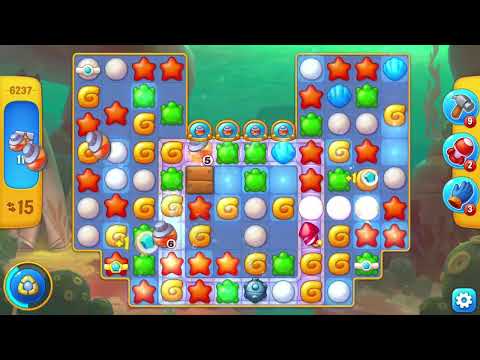 [FISHDOM Walkthrough] Level 6237 Super Hard (Qua màn - Fishdom)