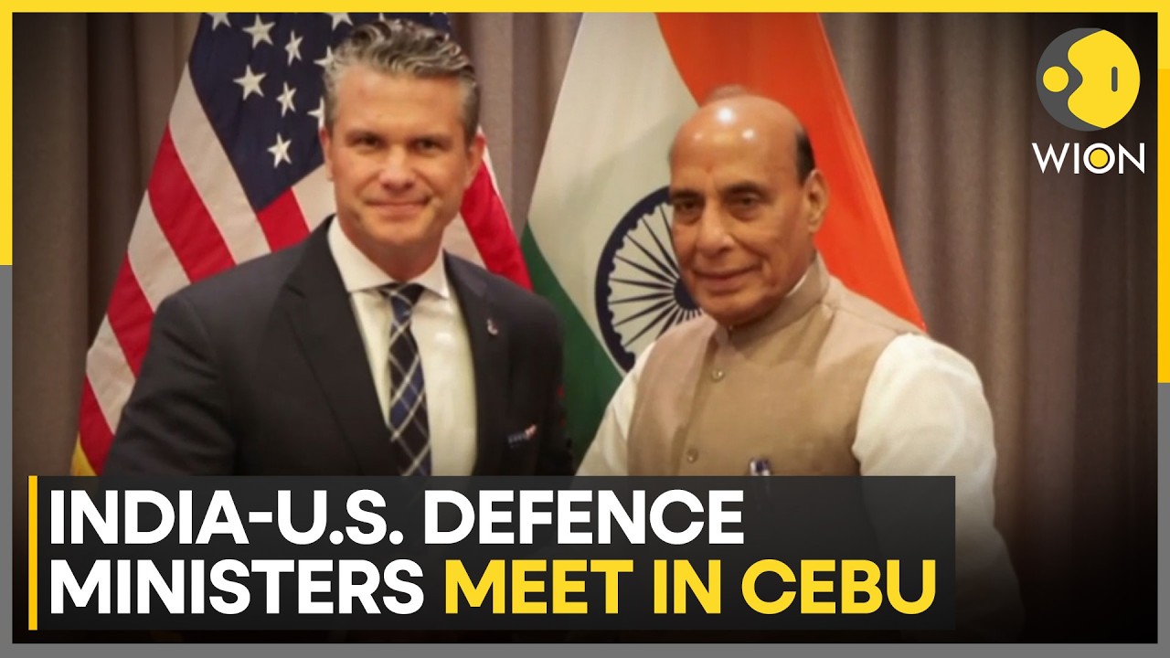 India-US Defence Ministers Pete Hegseth And Rajnath Singh Meet In Cebu  | WION World News