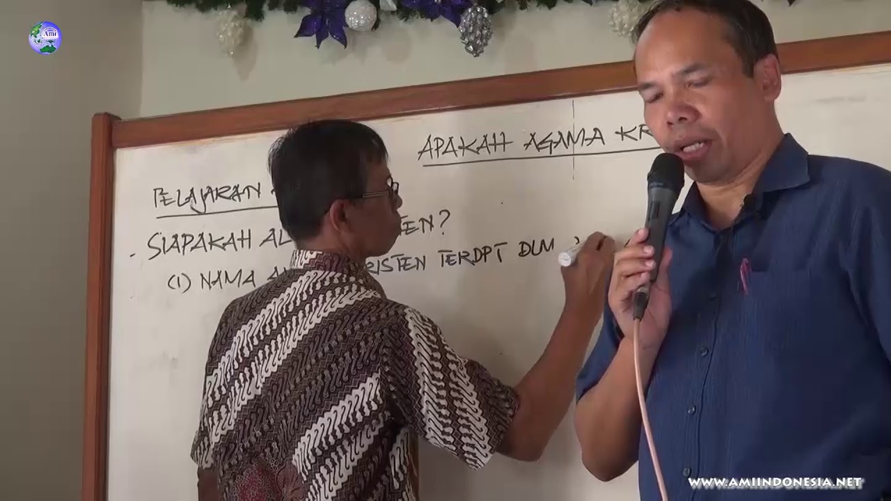 1. APAKAH AGAMA KRISTEN (BY DR. THOMAS HWANG) - SEMINAR DI AMBON