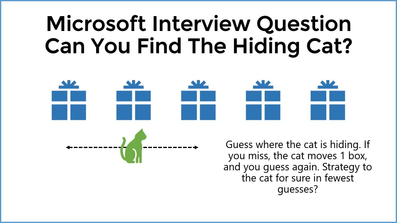 How To Solve The Hiding Cat Puzzle - Microsoft Interview Riddle