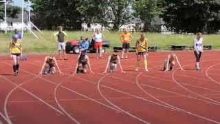 preview picture of video 'NoEAA Div.4 - Women's 100m Sprint at Monkton Jarrow'