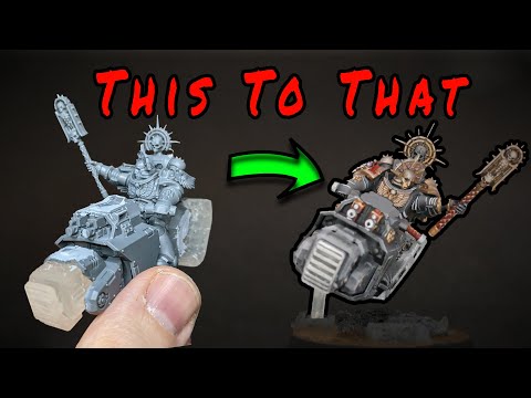 How To Paint A Primaris Chaplain On Bike From Indomitus