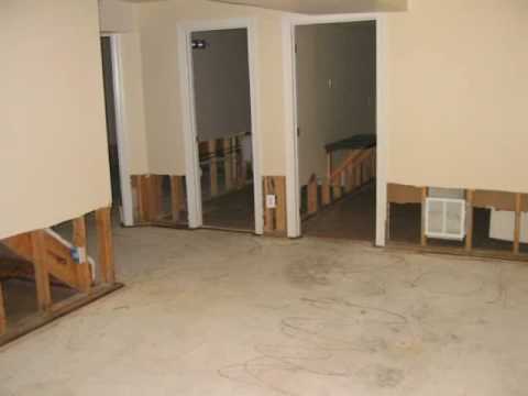 Basement remodel, before and after pictures