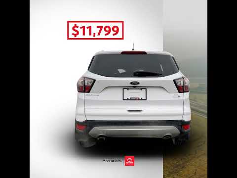 2018 Ford Escape SEL 4WD in White for sale at McPhillips Toyota in Winnipeg, MB