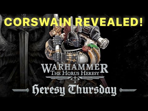 CORSWAIN of the Dark Angels REVEALED! New Horus Heresy mini + Warhammer Online predictions!