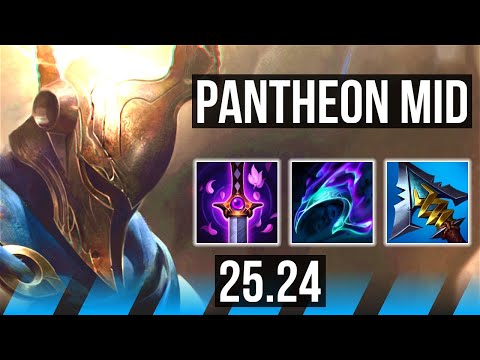 PANTHEON vs YONE (MID) | 49K damage | KR Diamond | 25.24