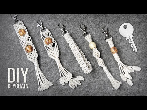 DIY MACRAME KEYCHAINS Patterns for Beginners and Beyond