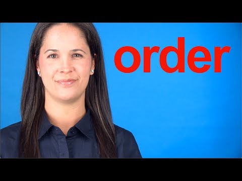 How to Pronounce ORDER -- American English Pronunciation