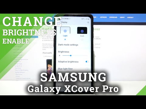 How to Activate Auto Brightness on SAMSUNG Galaxy XCover Pro – Screen Adjustment