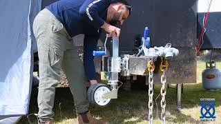 ARK XO750 Tube Mount Jockey Wheel (ORJW750T)