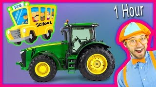 Videos for Toddlers - Learn Numbers and Alphabet with Animals & Tractors. 1 Hour!