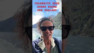 Celebrity Edge sailing through Dusky Sound, New Zealand #cruiselife #celebrityedge #cruiseship