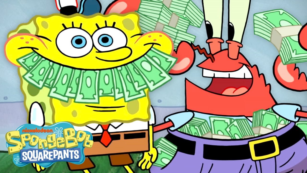 Mr. Krabs' CHEAPEST Moments Ever 🤑 | 60 Minute Compilation | SpongeBob