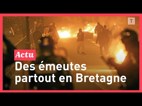 🔴 De nombreuses violences urbaines en Bretagne la nuit dernière