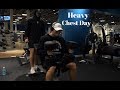 Heavy Chest Workout!! Bulking Season and Food Vlog!