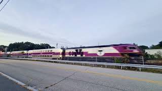 MBTA Kingston Outbound blows 19(b) for 5 crossings