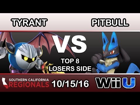 SCR 2016 - NME | Tyrant (Meta Knight) Vs. A2 | Pitbull (Lucario) Top 8 Losers - Smash Wii U