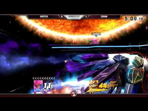VS Weekly 8/4/16 - Winners R1 - Gretch (LittleMac) vs. Zurak (Fox) - Smash 4