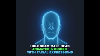 Hologram Male and Female Heads video thumbnail