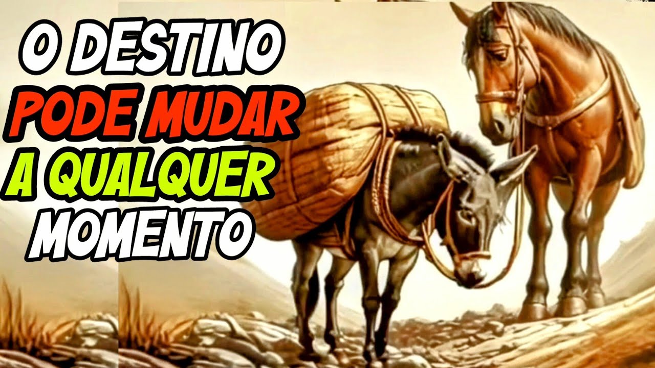 O Cavalo e o Burro: Uma Lição de Orgulho e Humildade #historiapararefletir #fábula