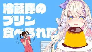 【冷蔵庫のプリン食べられた】深夜に食べるプリンは至高ッ!完全初見プリン!【わたがし うのう】
