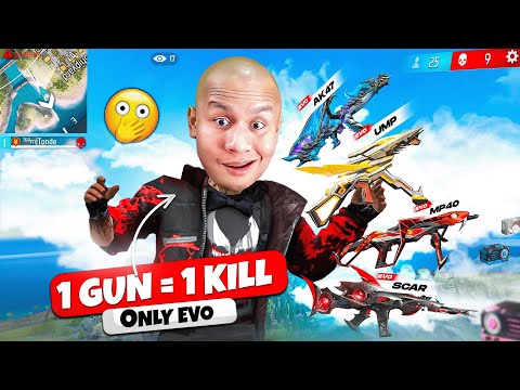 All Evo Guns in One Game 🤓 Tonde Gamer - Free Fire Max