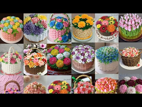 🔥😱😱100+  Awesome  Flower Basket Cake Decoration Ideas /  birthday cake /wedding cake