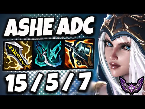 Ashe vs Aphelios [ ADC ] Lol Korea Master Patch 13.21 ✅