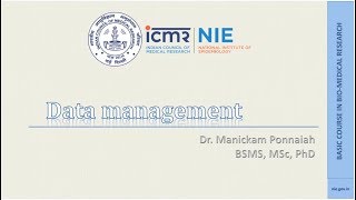 17 Data management
