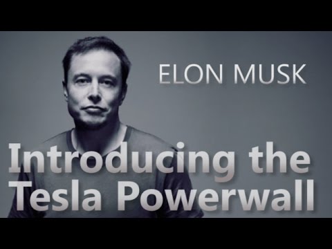 Elon Musk introducing the Tesla Powerwall